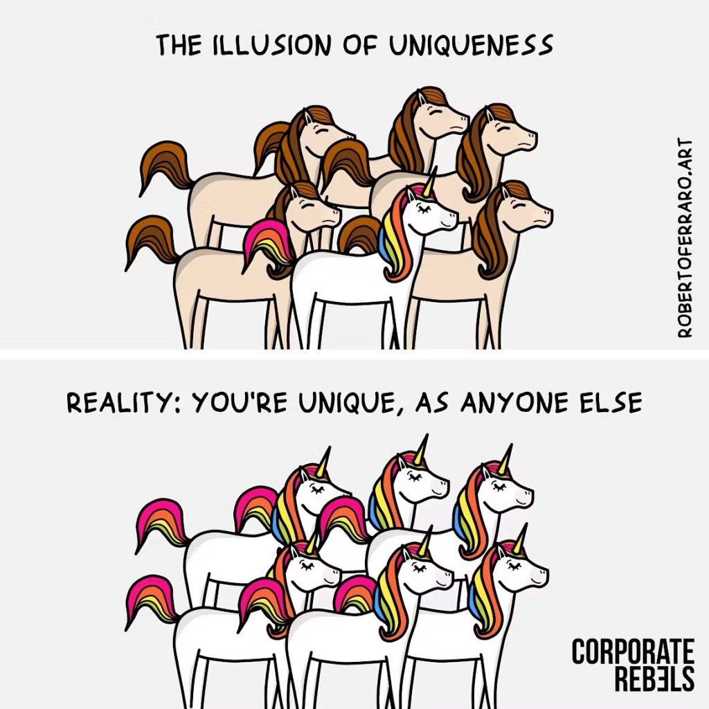 Illustrazione bias cognitivi in azienda