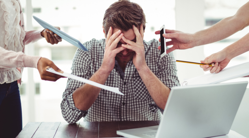 Dipendente molto stressato